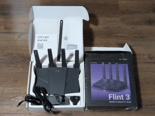 Zdjęcie oferty: GL.iNet Flint 3 Wi-Fi7 usb OpenWRT VPN AdDuard WireGuard 2.5G router GLinet