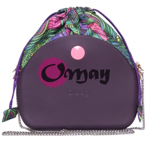 Zdjęcie oferty: Fioletowy organizer worek do Obag MOON LIGHT pawie pióra komin ML OMAY