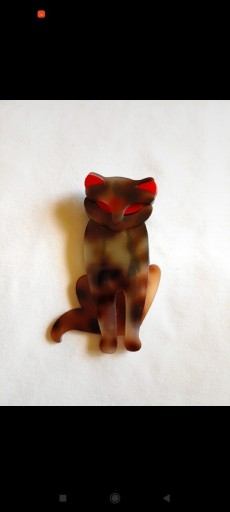 Zdjęcie oferty: Kot szylkretowy * Broszka przypinka