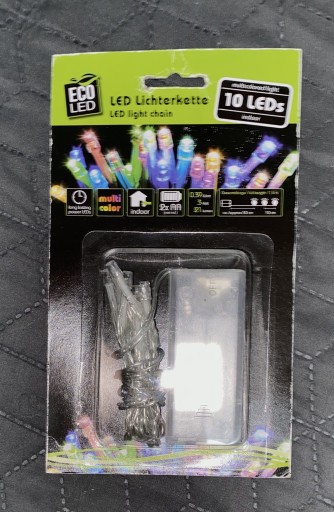 Zdjęcie oferty: Łańcuch biały z lampkami LED z 10 diodami wielobar