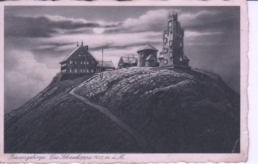 Zdjęcie oferty: Riesengebirge szczyt Śnieżki  nocą 1937