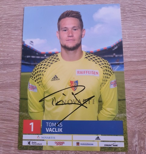 Zdjęcie oferty: Autograf Tomas Vaclik - FC Basel