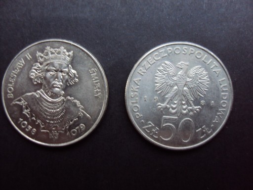 Zdjęcie oferty: Monety 50 zł Bolesław II Śmiały z 1981r. j. foto