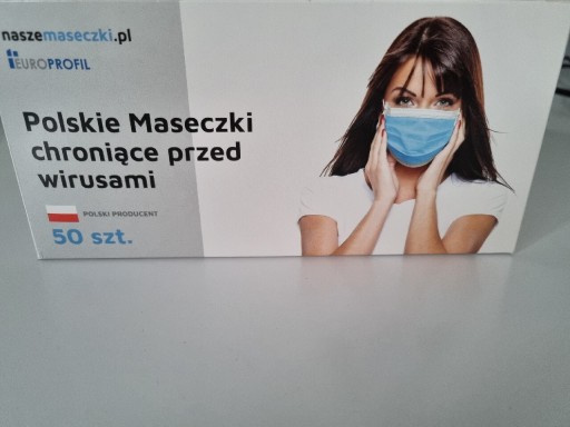 Zdjęcie oferty: Polskie Maseczki Medyczna Chirurgiczna 50szt.
