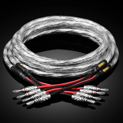 Zdjęcie oferty: Kable głośnikowe Bi-Wiring 6N OCC Hi-Fi 4 x 1,5 m