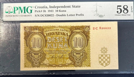 Zdjęcie oferty: Banknot 100 Kun Niepodległego Państwa Chorwacji