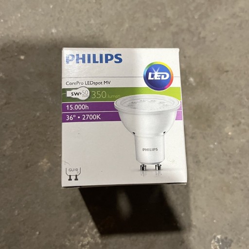 Zdjęcie oferty: 6x żarówka LED 5W GU10 Philips ciepła 2700K CorePro LEDspot MV