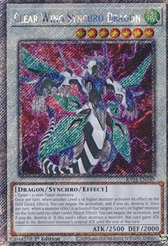 Zdjęcie oferty: Yu-Gi-Oh - Clear Wing Synchro Dragon V.1 RA04-EN249 (PS)