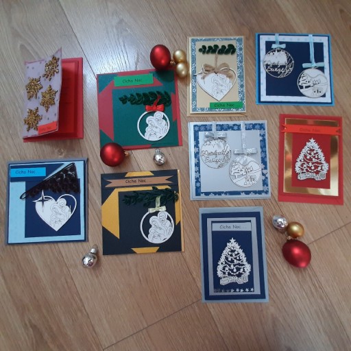 Zdjęcie oferty: Kartki bożonarodzeniowe ręcznie robione 