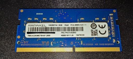 Zdjęcie oferty: Pamięć RAM DDR4 Ramaxel RMSA3260ME78HAF-2666 8 GB