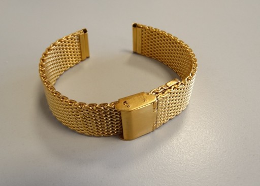 Zdjęcie oferty: Bransoleta mesh 20mm do zegarka złota pvd siatkowa