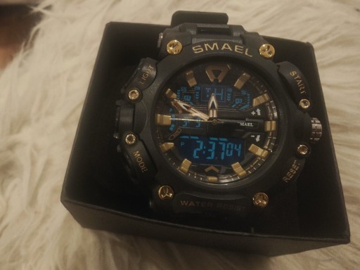 Zdjęcie oferty: Zegarek SMAEL czarno-złoty elektroniczno-analogowy