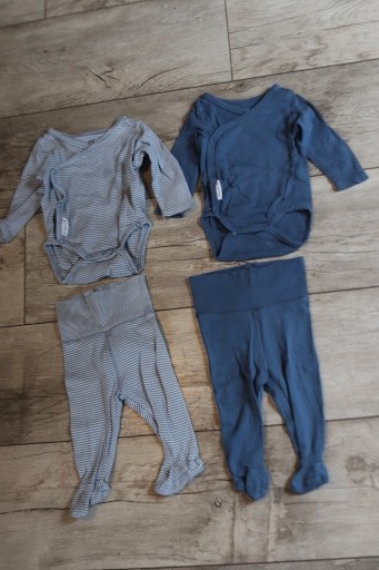 Zdjęcie oferty: H&M dwa komplety ubrań dla niemowlaka 56cm