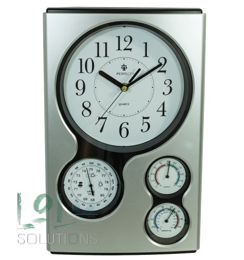 Zdjęcie oferty: Zegar ścienny Perfect srebrny 27,5cm