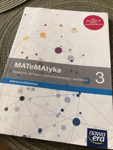 Zdjęcie oferty: MATEMATYKA 3 podręcznik dla liceum i technikum 