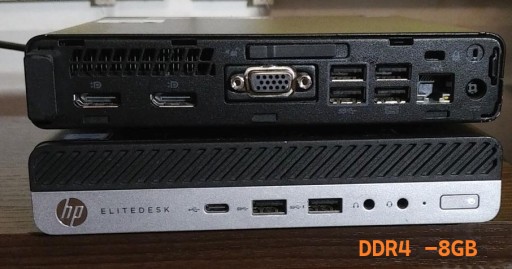 Zdjęcie oferty: HP 800 g3 mini i5-7500t ddr4 8GB ssd 256GB hdmi