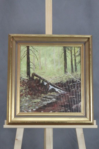 Zdjęcie oferty: =ARTexpert= Obraz olejny na płótnie las sygnowany