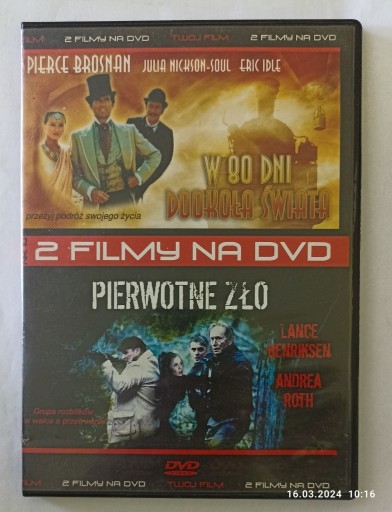 Zdjęcie oferty: 1.W 80 dni dookoła świata 2. Pierwotne zło - 2DVD