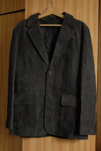 Zdjęcie oferty: Kurtka marynarka blazer skóra zamsz M/L vintage