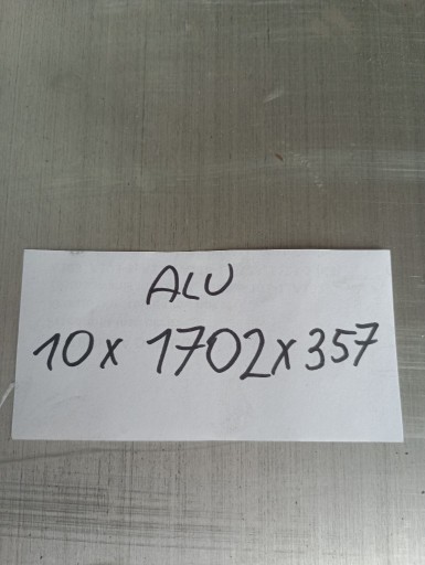 Zdjęcie oferty: Blacha aluminiowa 10 mm Formatka 1700x350 alu