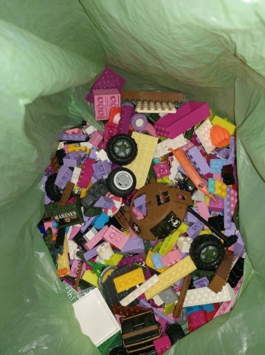 Zdjęcie oferty: Mix klocków kompatybilnych z lego oraz cobi, Torba z klockami