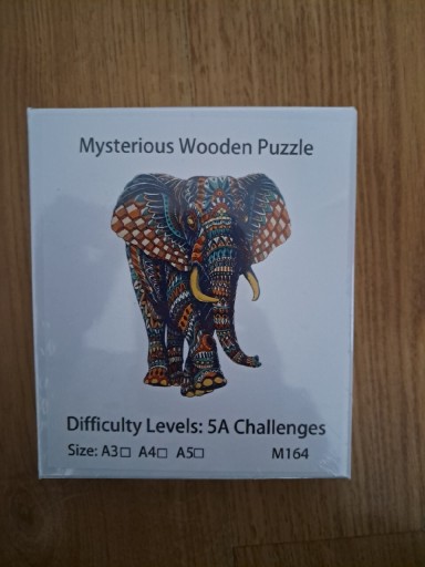 Zdjęcie oferty: Drewniane Puzzle Słoń