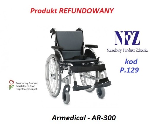 Zdjęcie oferty: Wózek inwalidzki. Aluminium AR-300. NFZ