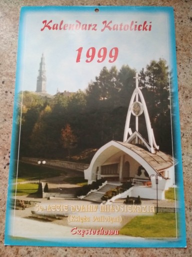 Zdjęcie oferty: Stary kalendarz katolicki z 1999 r.