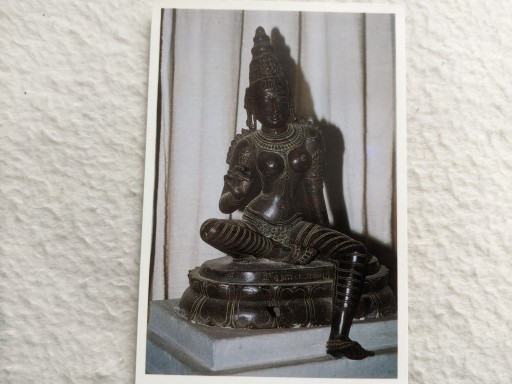Zdjęcie oferty: Pocztówka – posąg z brązu, Indie
