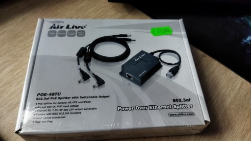 Zdjęcie oferty: AirLive (POE-48TU) poe-48tu Splitter POE