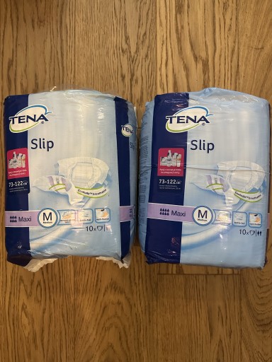 Zdjęcie oferty: Tena Slip Maxi,  Rozmiar M, 2 opakowania po 10 sztuk