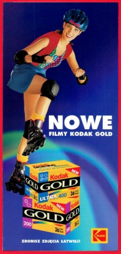 Zdjęcie oferty: NOWE FILMY KODAK GOLD - folder / katalog 1998