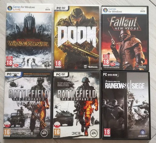 Zdjęcie oferty: DOOM FALLOUT BATTLEFIELD RAINBOW SIX SIEGE