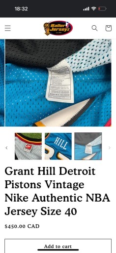 Zdjęcie oferty: Grant Hill Detroit Pistons Vintage 