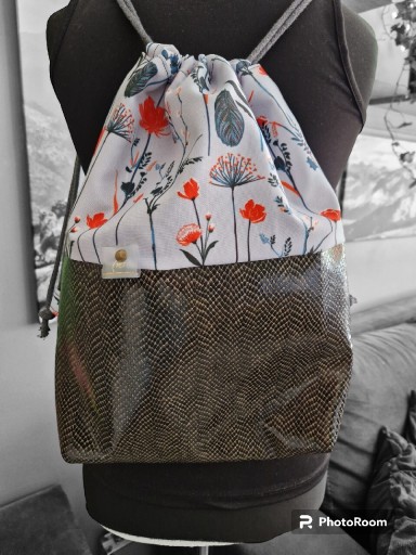 Zdjęcie oferty: Worko-plecak wodoodporny handmade plecak 