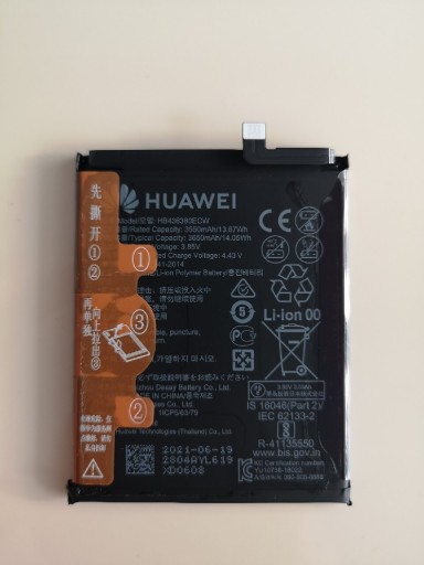Zdjęcie oferty: Bateria Huawei P30 100% oryginalna HB436380ECW