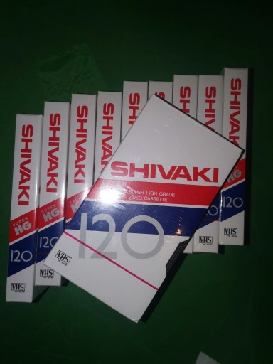 Zdjęcie oferty: Kasety VHS shivaki 10szt 120 min