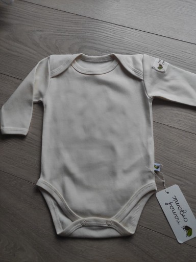 Zdjęcie oferty: Body niemowlęce motylkowe, kremowe, długi rękaw 62