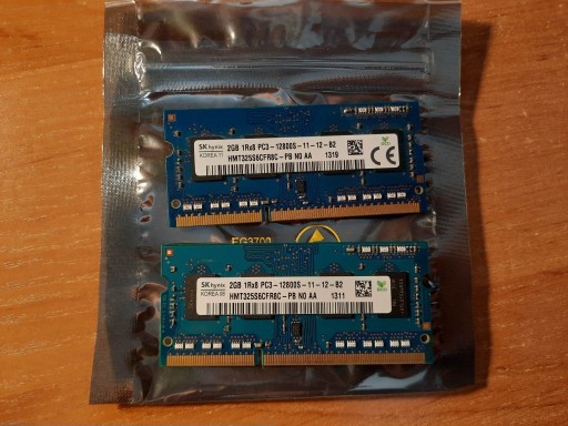 Zdjęcie oferty: Pamięć laptopa Hynix DDR3 2+2GB 1333MHz PC3-12800S