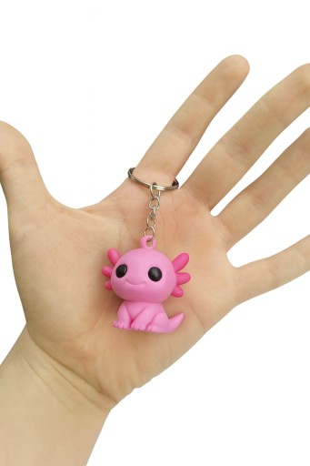 Zdjęcie oferty: Brelok axolotl chibi kawaii 3D – ręcznie malowana figurka żywiczna