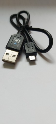 Zdjęcie oferty: Kabel BLU micro USB-USB - ok. 30 cm