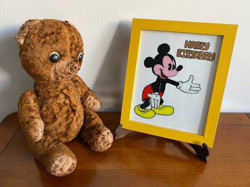 Zdjęcie oferty: Myszka Miki Obraz na Szkle Mickey Mouse Ręcznie