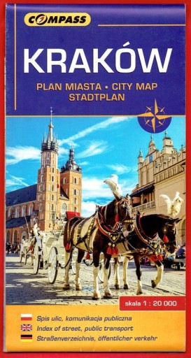 Zdjęcie oferty: KRAKÓW Plan miasta mapa COMPASS