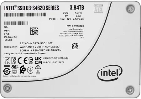 Zdjęcie oferty: Intel/Dell SSD D3-S4620 3.84TB 