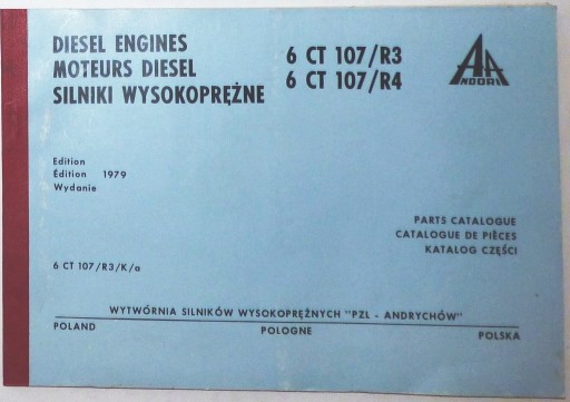 Zdjęcie oferty: Silniki Wysokoprężne 6 CT 107/R3 /R4 Katalog częśc