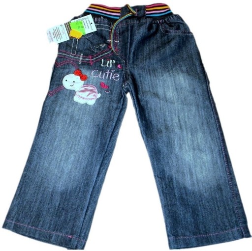 Zdjęcie oferty: Spodnie jeans z Zółwiem modne NOWE 92/98(3L)