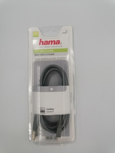 Zdjęcie oferty: Hama Mini USB 2.0 kabel 1.8m  szary kolor 