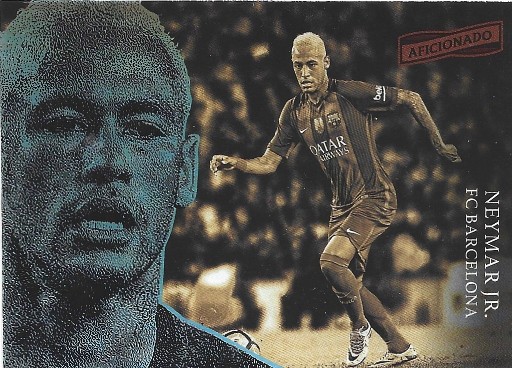 PANINI AFICIONADO SOCCER 2016 2017 NEYMAR JR FC BARCELONA NO 77 