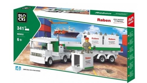 Zdjęcie oferty: klocki Blocki ciężarówka z kontenerami Raben