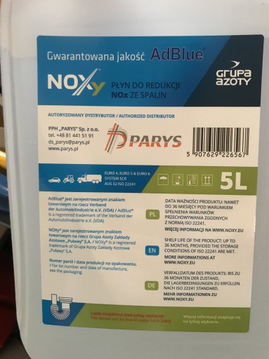 Zdjęcie oferty: Adblue nowy w bankach 5 litrów 